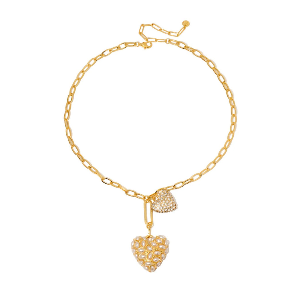 Double Take Heart Necklace - WATERPROOF