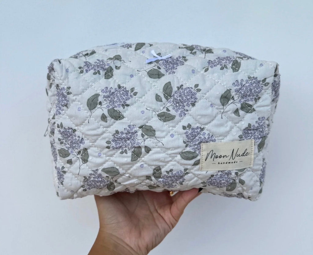 Lilac Large Makeup Bag