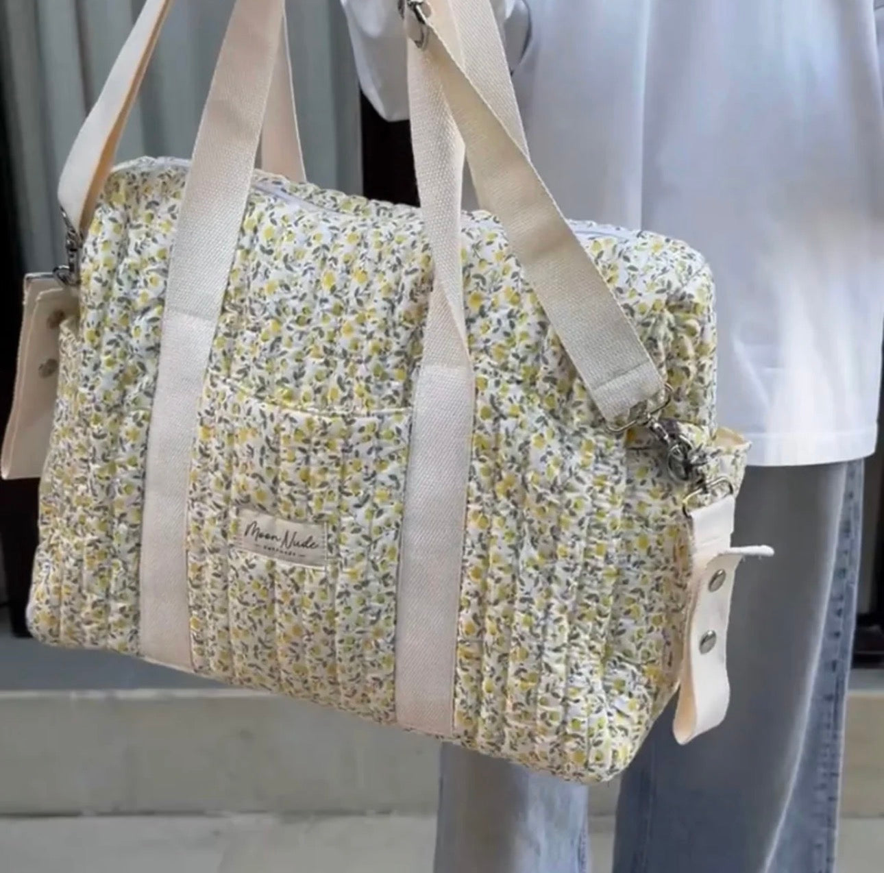 Pre-Order Yellow Floral Diaper Bag