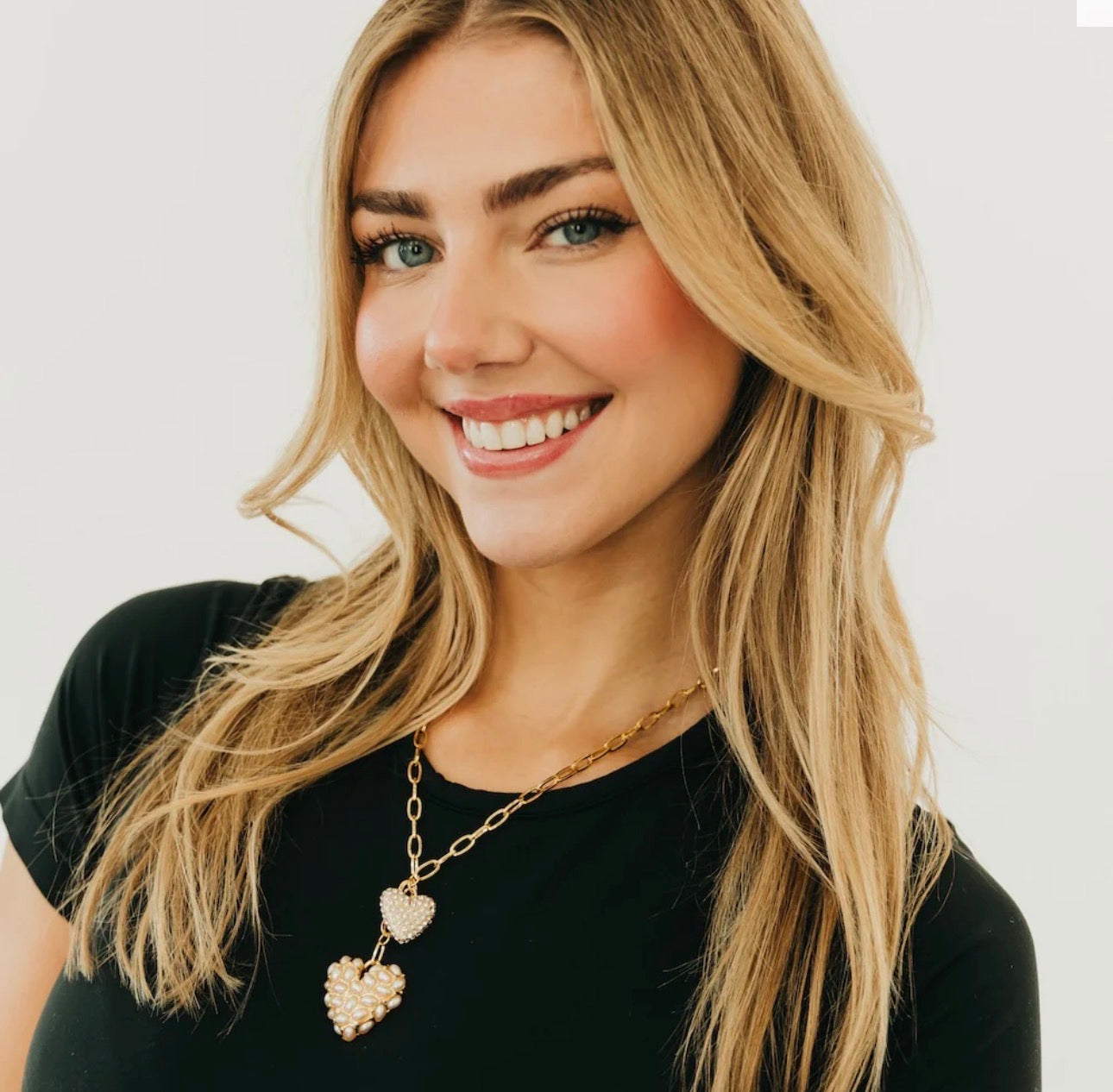 Double Take Heart Necklace - WATERPROOF