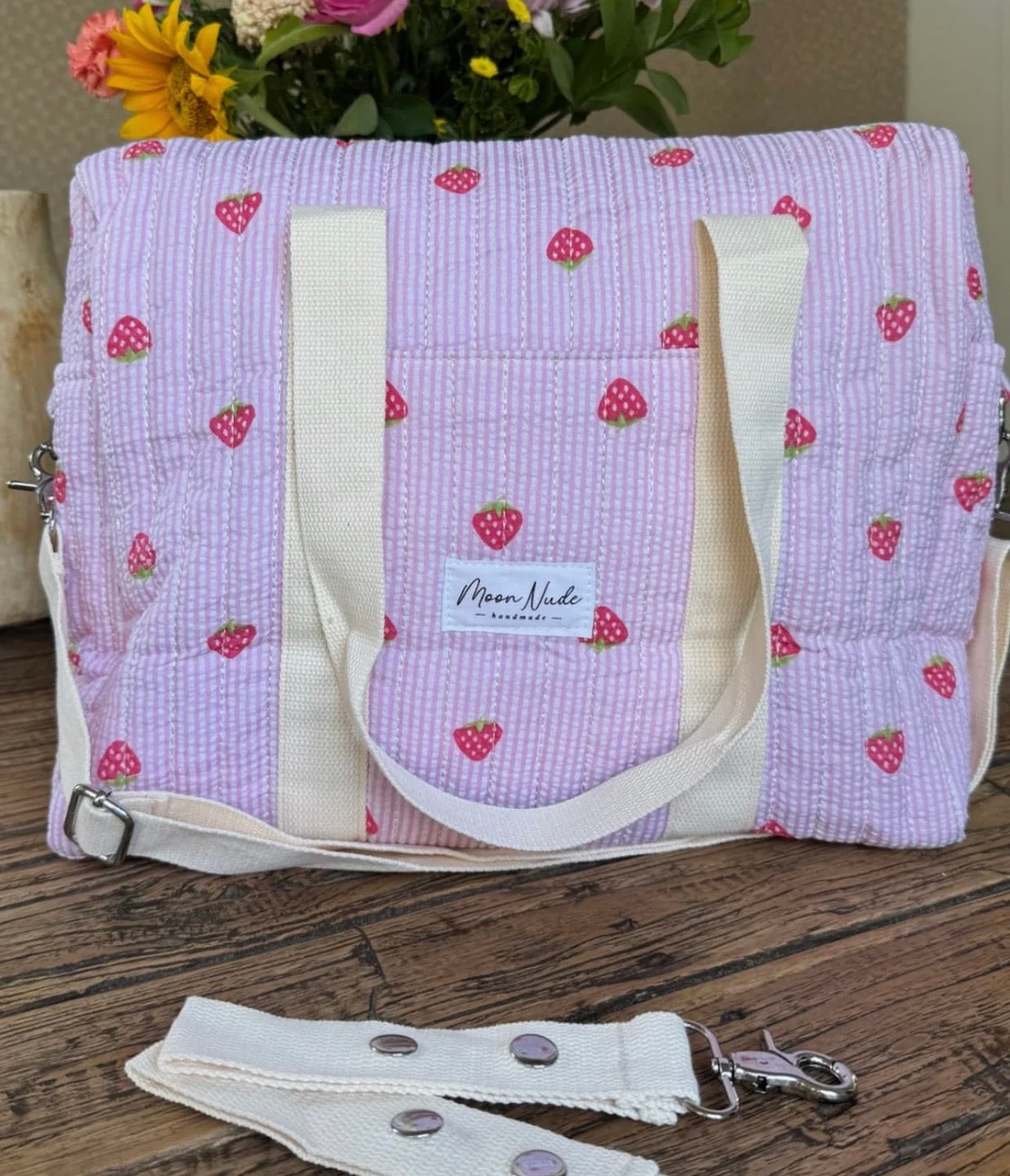 Pre-Order Strawberry Diaper Bag