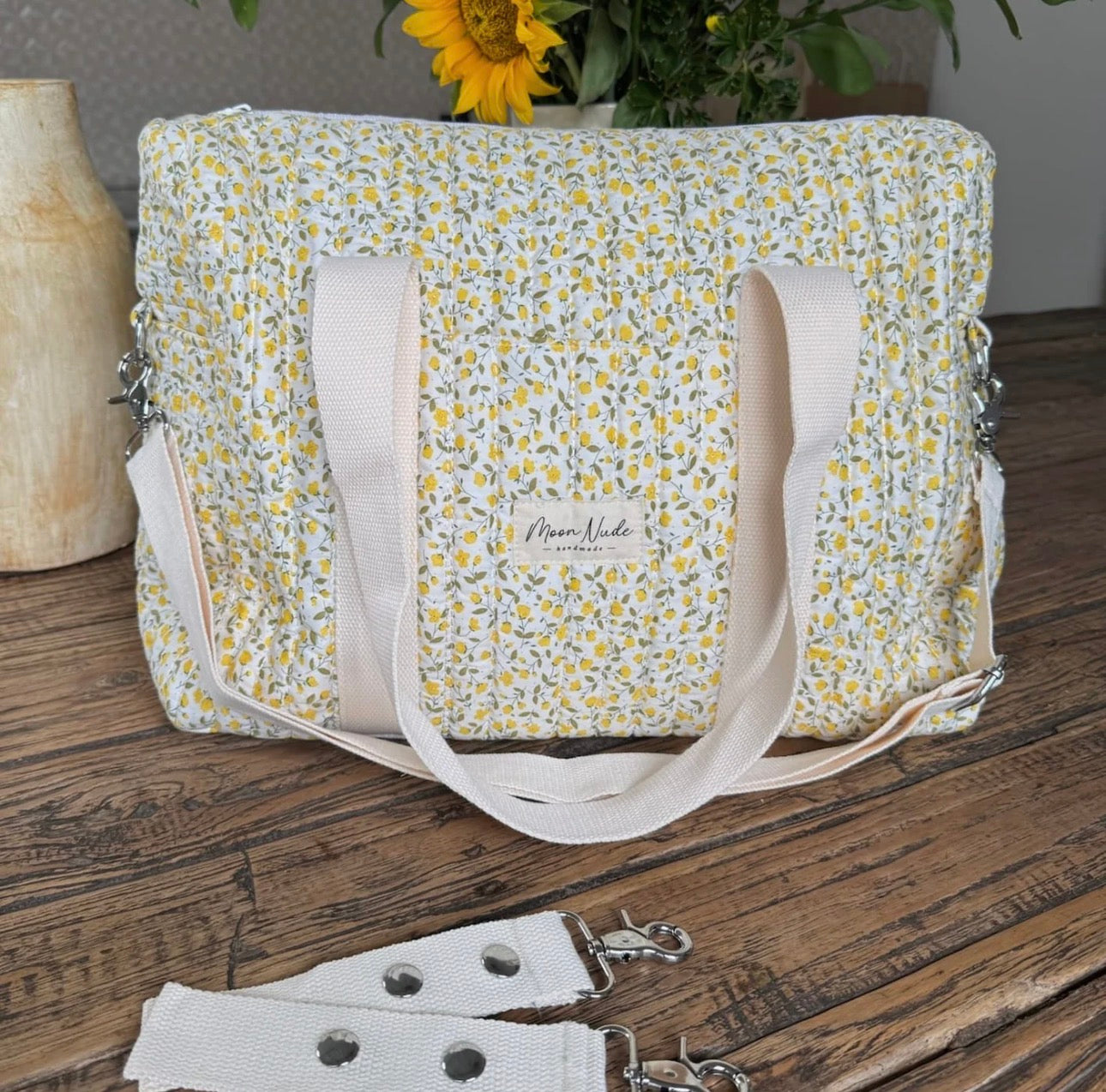 Pre-Order Yellow Floral Diaper Bag